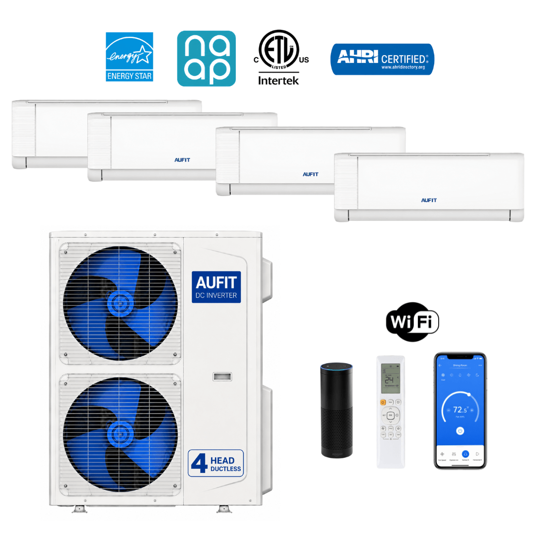 AUFIT Quad Zone 36,000 BTU Hyper Efficiency Series – Model# AM4-H36/2DR3B