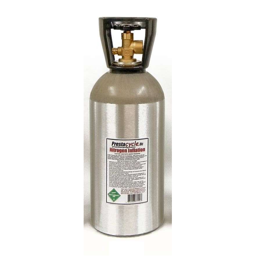 thumbnail interactive-video image 1 of 22 Cu Ft Empty Aluminum Nitrogen Cylinder Tank With CGA580 Valve - Portable 1 of 2