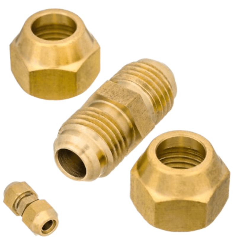 Brass Coupling Connector and Flare Nut